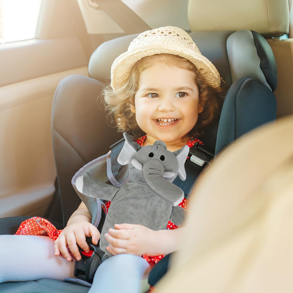 Bolsa Agua Caliente Peluche de 1 Litro, Bolsa Agua Caliente Niños, Elefante de Peluche, Desmontable y Lavable, Segura Prueba de Explosiones, Regalos adecuados para niños, familiares y amigos