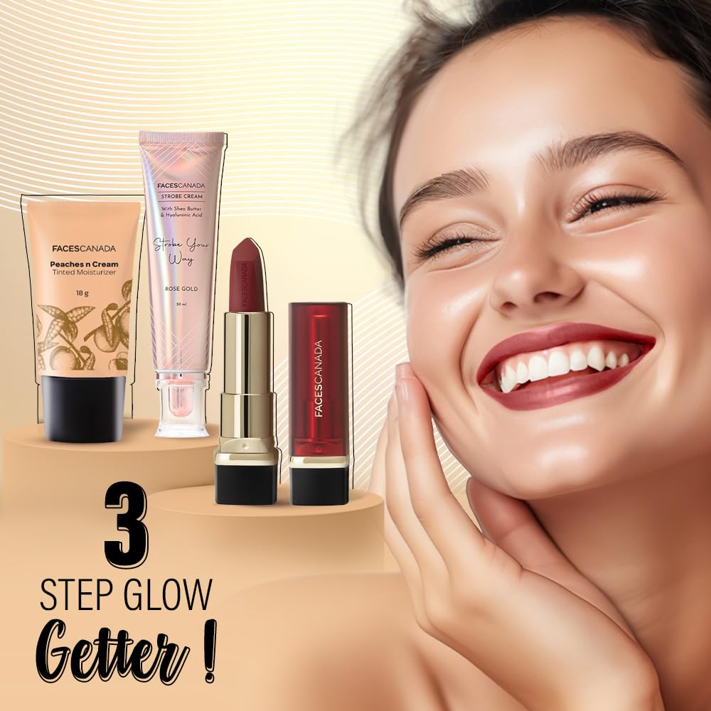 FACES CANADA Peaches N Cream Tinted Moisturizer - Light 01, 18 g | Soft Peachy, Natural Glow | Lightly Tinted BB Cream | Non Oily Lightweight Gel Formula | Blends Easily | Suitable For All Skin Types 2