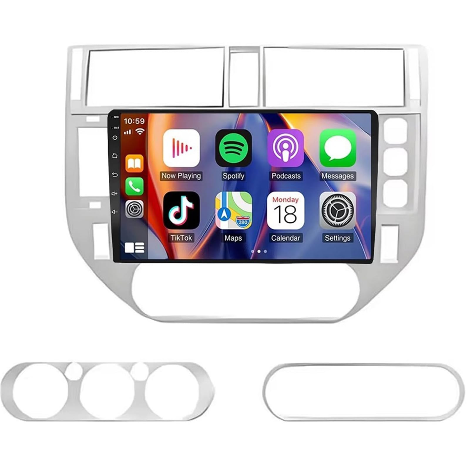 Car Radio Upgrade for Ford C-MAX 2003-2010 Android 15 Stereo 9 inch 1280 * 720 IPS Touchscreen Wireless Carplay Android Auto DSP 5G WiFi Bluetooth EQ SWC Dual USB AHD Backup Camera(Color:8CORE 6+128G)