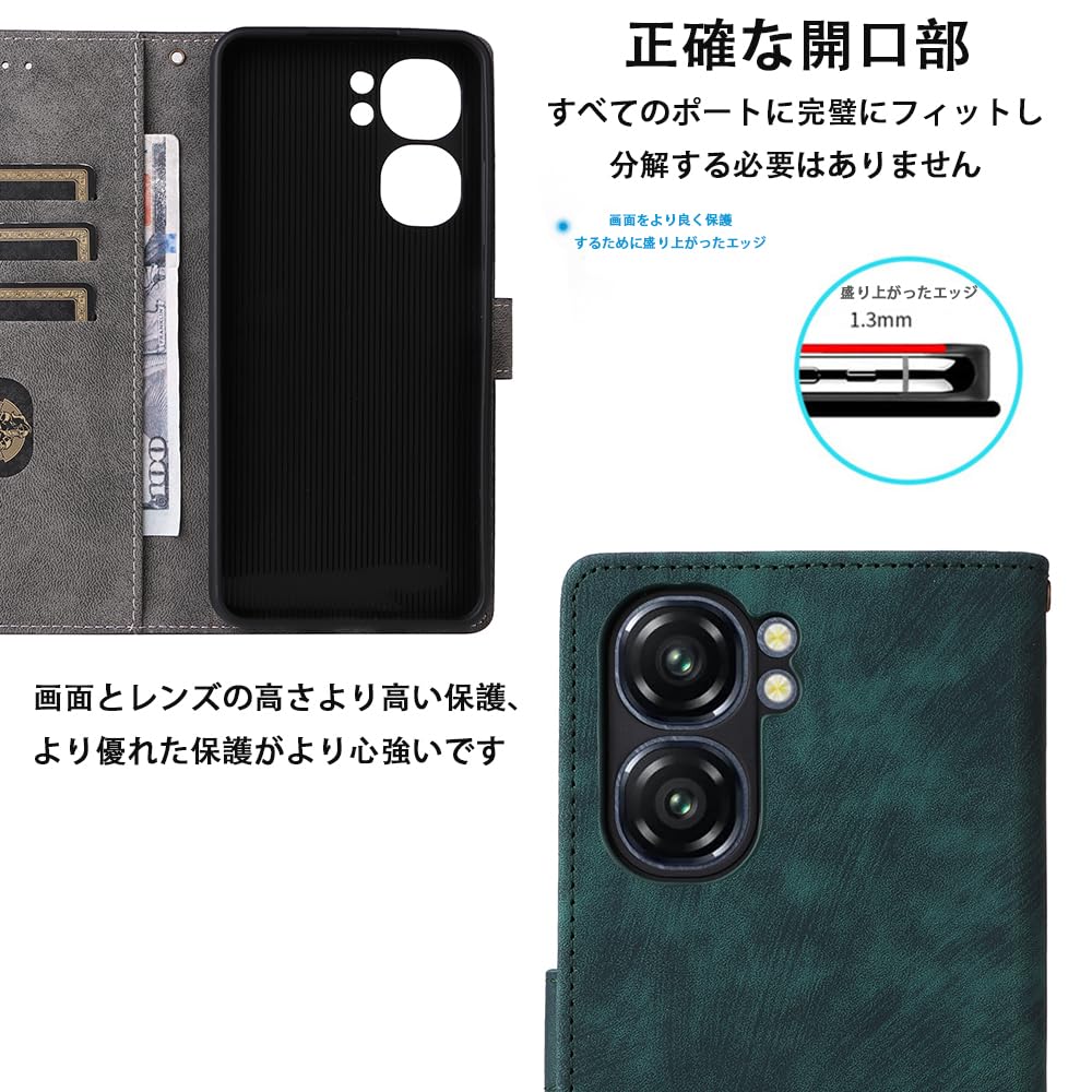 Amazon.co.jp: For Oukitel C58/C58 Pro ケース 手帳型 スマホケース