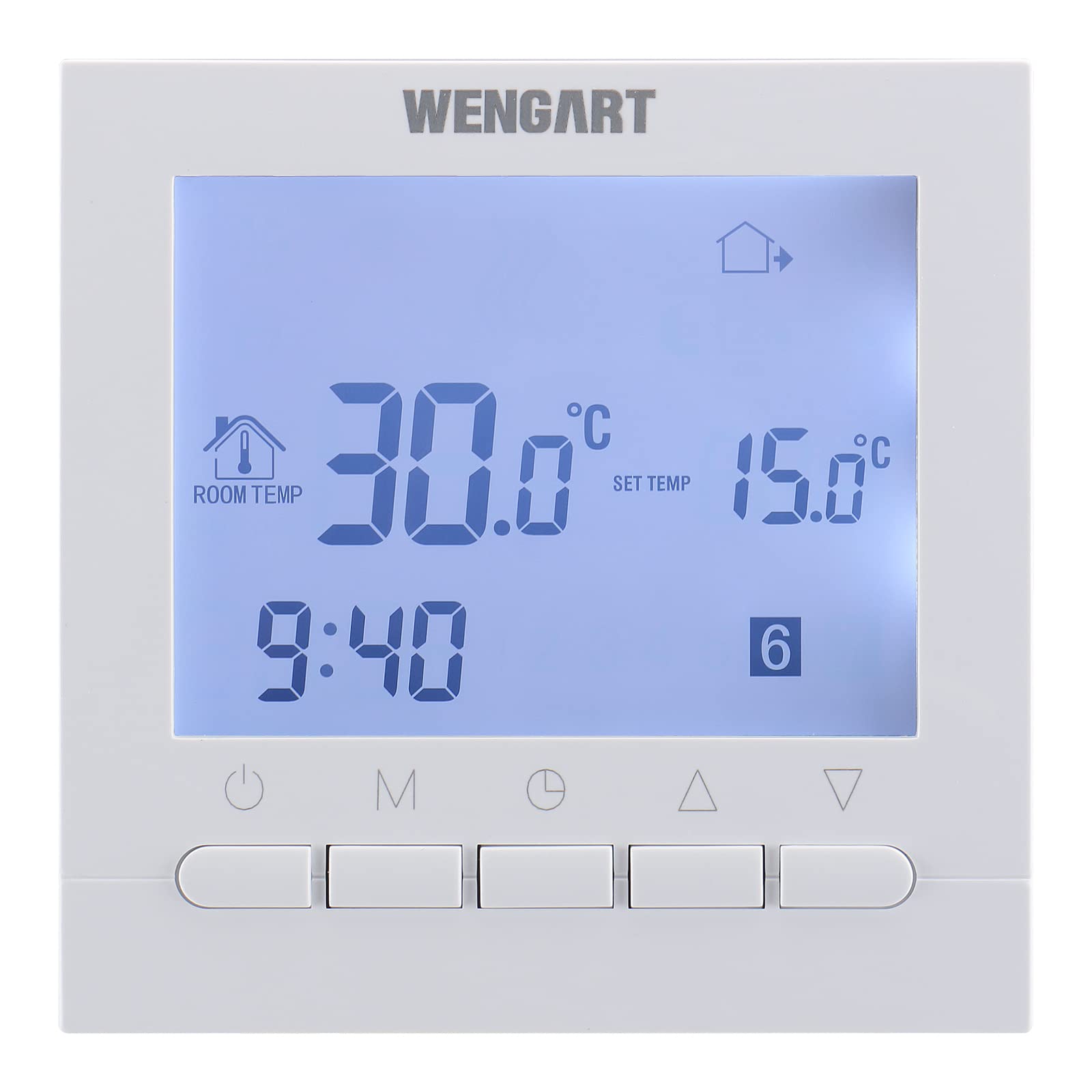 Wengart® WiFi Smart Thermostat WG02B05-1,Heat Only 2.4GHz Wi-Fi APP TUYA  (3A 110V Water Heating-White_NO WiFi) - Amazon.com