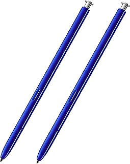 2 Pack Galaxy Note 10 Pen Stylus Touch S Pen Replacement (No Bluetooth) for Samsung Galaxy Note 10 / Note 10 Plus (Aura Glow Silver)