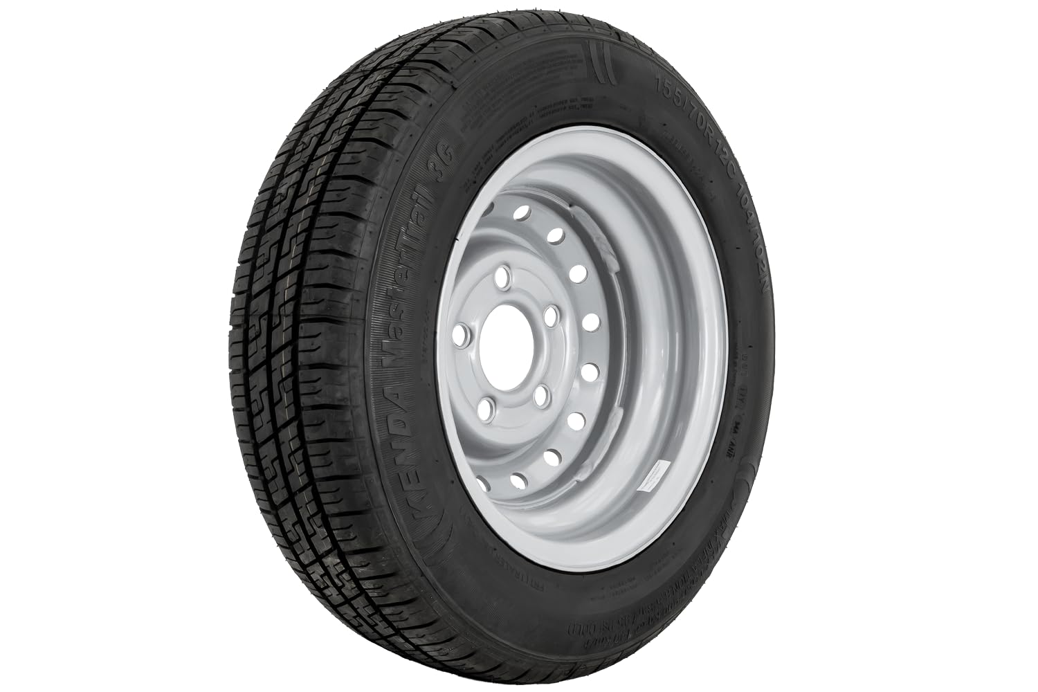 Ruota rinforzata per rimorchio PNEUMATICO KENDA 155/70 R12C 104/102N KENDA RIM 4.5Jx12"H2 5x112 ET:20