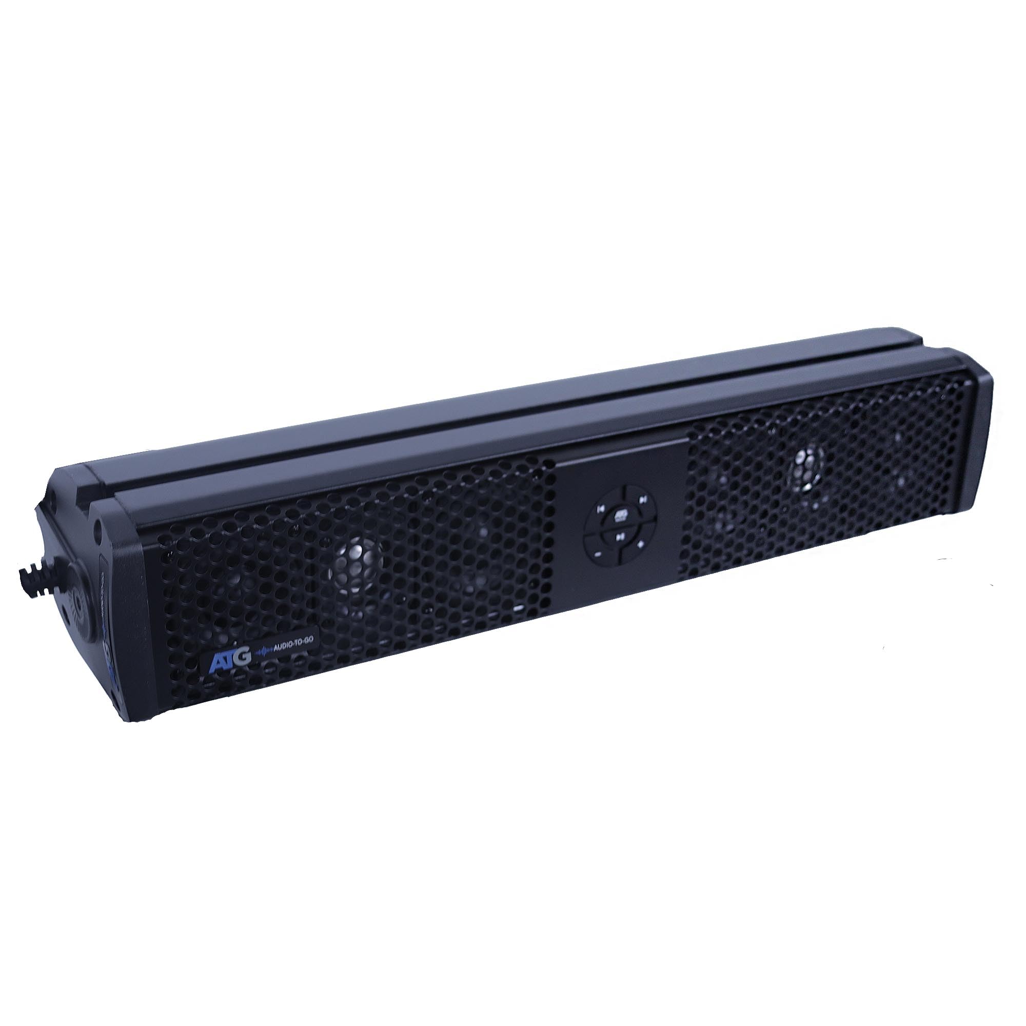ATG Audio 6?Speaker Bluetooth Sound Bar w/RGB Lighting – 300 W Class?D Amp, Weatherproof UTV/ATV Roll?Cage Audio System - ATGSB6RGB
