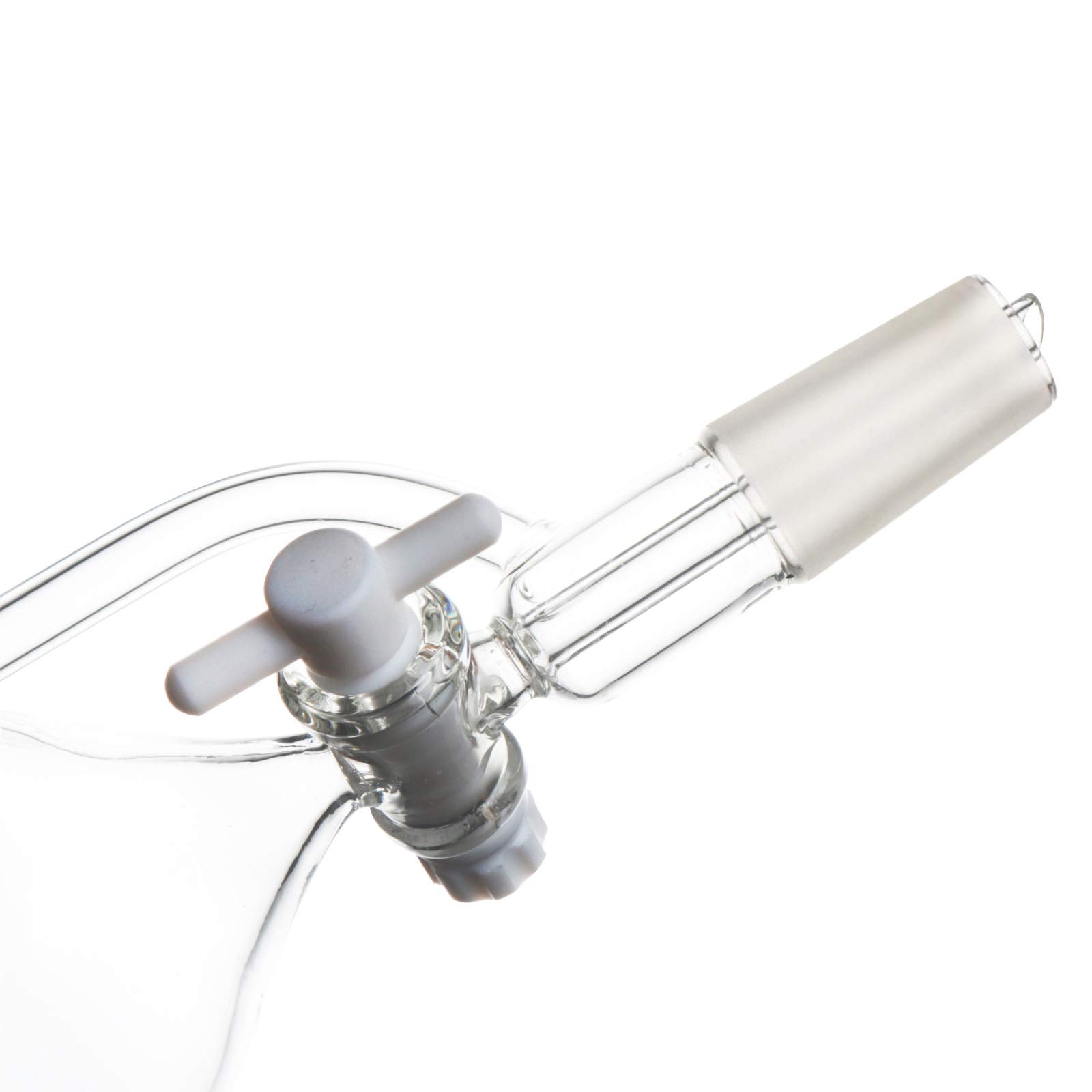 Autoark Embudo de adición de ecualización de presión de 500 ml, Embudo de gota de vidrio de borosilicato 24/40 junta con llave de paso PTFE para laboratorio, AIS-005