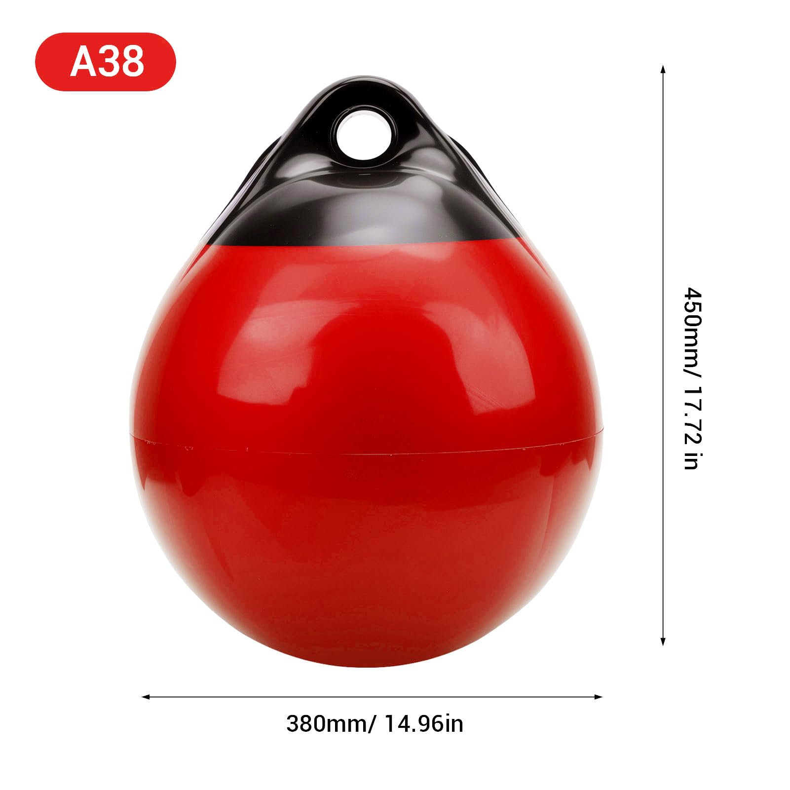 Pallone Paraurti per Barche, Design in PVC Spesso, for Laghi e Piscine | Materiale ad alta resistenza, gonfiabile per un facile stoccaggio, versatile per yacht, barche a vela, barche a remi