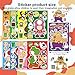 36 Sheets Mario Make a Face Stickers, Cartoon Book Crafts, DIY Party Supplies Favors Your Own Mixed and Matched with Different Designs Characters Birthday Gifts Class Reward Decor, Recommended Age 13