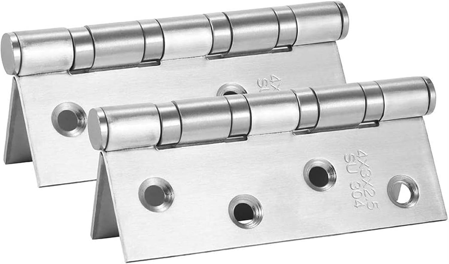 door hinges,door butt hinges,Butt Hinges,Door Hinge Hardware, Door Hinge 2 Pcs Hardware Stainless Steel Hinges Door Connector Drawer 8 Mounting Holes Durable Furniture Bookcase Window Cabinet Home