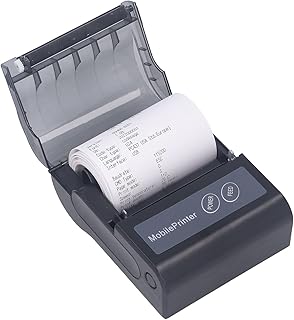 Thermal Label Maker, Bluetooth WiFi Portable Thermal Barcode Printer, Fast Printing Secondary Development Thermal Receipt Printer Handheld Thermal Printer for Supermarket Restauran