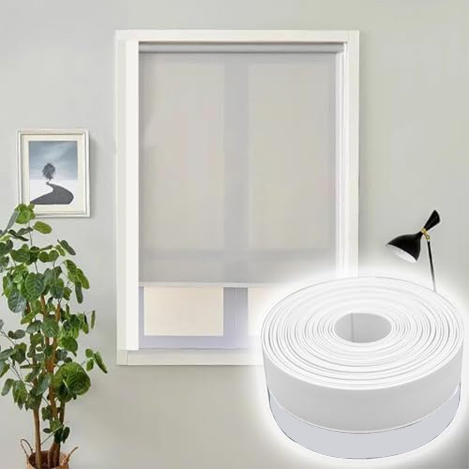 Light Blocking Strips, Flexible Silicone Window Blocker, Blackout Tapes for Roller Shade Gaps