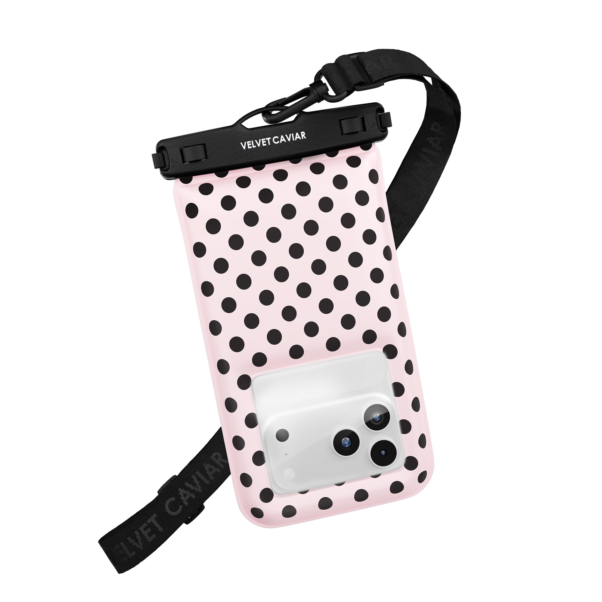 VELVET CAVIAR Funda impermeable para teléfono con cordón, funda flotante IP68 para iPhone y todos los teléfonos, bolsa seca para esnórquel, playa, kayak, artículos esenciales de viaje y crucero para