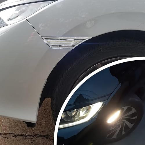 Miniatura 3 de NJSBYL Luces LED de posición laterales de 10 generación para Honda Civic Sedan Coupe Hatchback Switchback de 2016-2021 ÁmbarBlanco Señal de giro