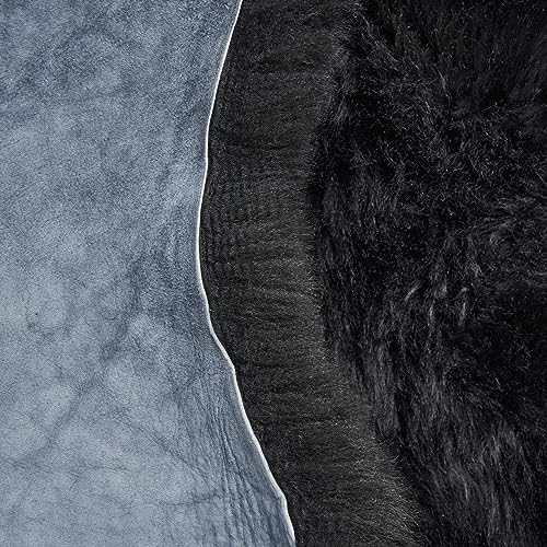 HOME Lammfell Weich Schaffell Echt - Natürliche Lammfell Teppich für Wohnzimmer und Schlafzimmer - Flauschig - Deko Fell