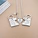 eloi Gifts for Daughter, Daddy's Girl Mommy's World Mother Father Necklace Keychain Pendant Jewelry Set Dad Mom Christmas Birthday Gift