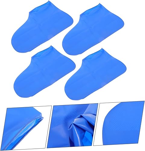 Miniatura 2 de BESPORTBLE 4 pares de fundas de silicona para zapatos protectores de botas de zapatillas resistentes al agua cubierta de botas de lluvia