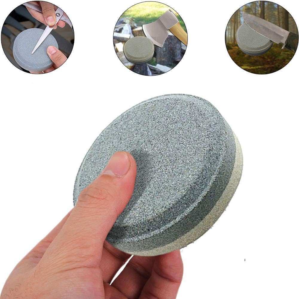Dual Grit Multi-Purpose Sharpener Blade & Tool Sharpener Circular Whetstone