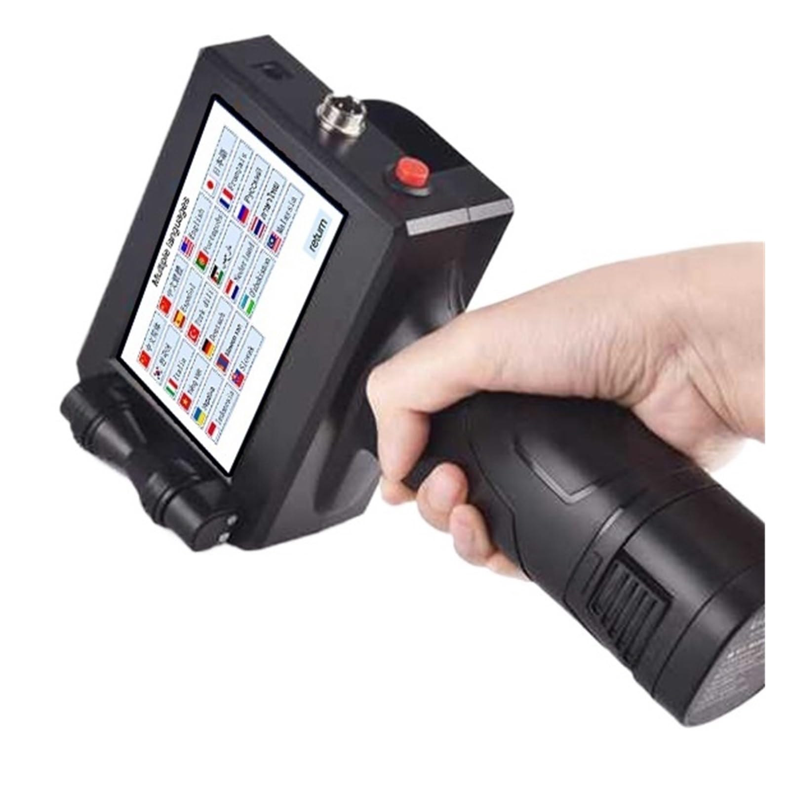 Stampanti a getto d'inchiostro portatili Lingue multiple Etichette intelligenti portatili Data di produzione Caratteri Codificatori Su Cartone, Legno(Printer-HD Black Ink)