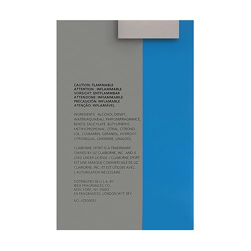 Miniatura 2 de Colonia para hombre de Liz Claiborne espray de agua de colonia aroma diurno deporte 34 onzas líquidas