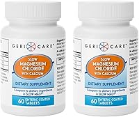 Vista 8 de Gericare Cloruro de magnesio lento Tabletas de calcio de Geri-Care Suplemento nutricional Botella de 60 unidades (paquete de 1)