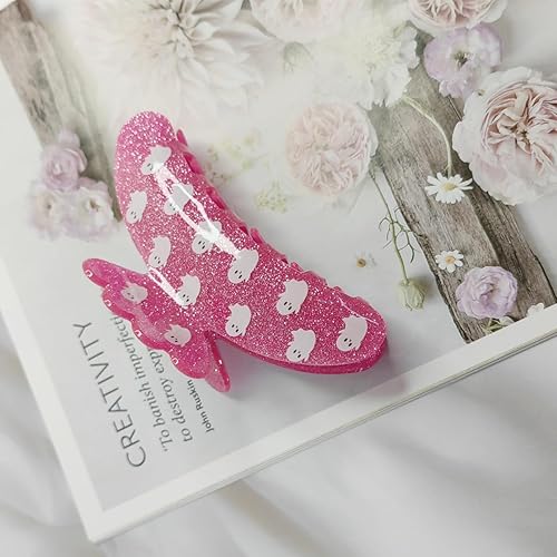 Miniatura 5 de Pinzas para el cabello de Halloween, 1 unidad, divertidas pinzas de garra de fantasma rosa, horquilla espeluznante de Halloween, accesorios para el