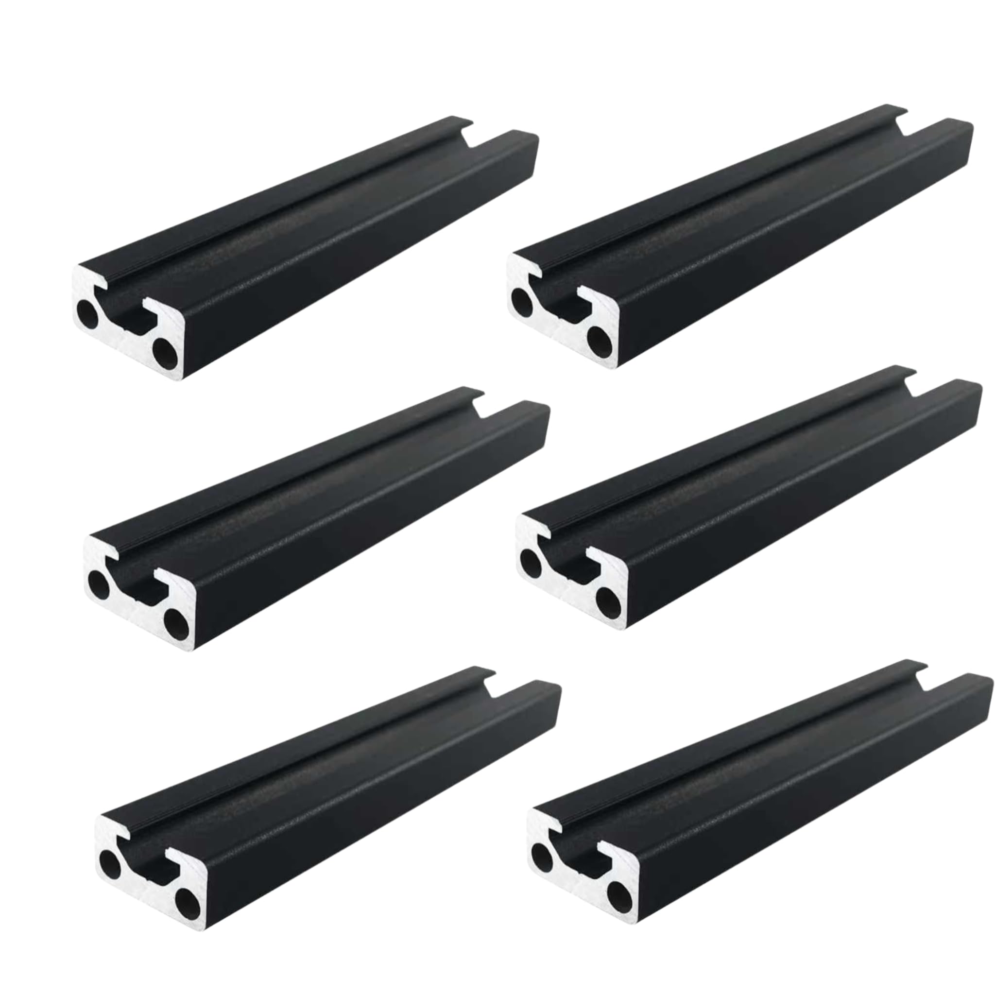Profil aluminiowy 1020 profil aluminiowy 1280 mm typ T czarny profil aluminiowy 10 x 20 europejski standard anodowana szyna liniowa wytłaczana, 6 sztuk, do drukarek 3D DIY i CNC