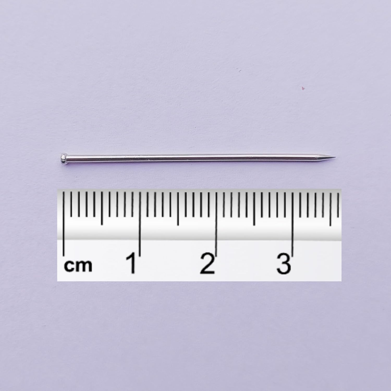 Paper Pin Box - 350 Pieces (Approx) - 36 mm Long (1.4 Inches) - Office Pins Set - Premium Nickel Plated - Cloth Pin - Solid Heads - Craft Pins - Pointed Needle - Rust Proof Steel 2