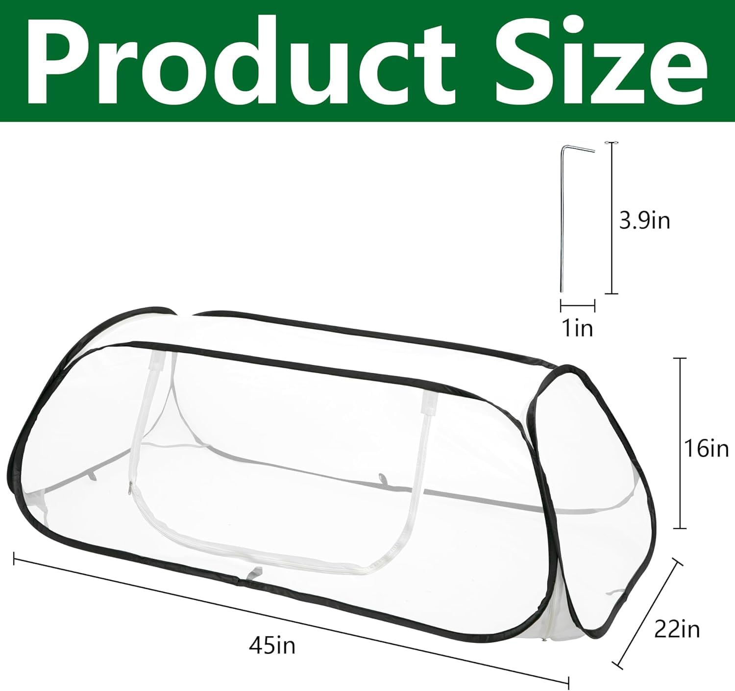 Filet de protection anti-insectes pour jardin 115 x 56 x 40 cm | Tente de jardin pour protéger les plantes, légumes, fruits contre les oiseaux et les insectes