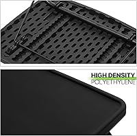 Vista 8 de Magshion Bandeja de TV inclinable ajustable de 22 pulgadas, mesa para cena en cama o sofá, cómoda mesa negra plegable con 3 ajustes de ángulo