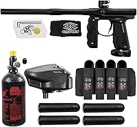 Vista 8 de Maddog Empire Mini GS Marcador de Pistola de Paintball Electrónico Completamente Automático con Tanque de Paintball HPA 48/3000, Cargador