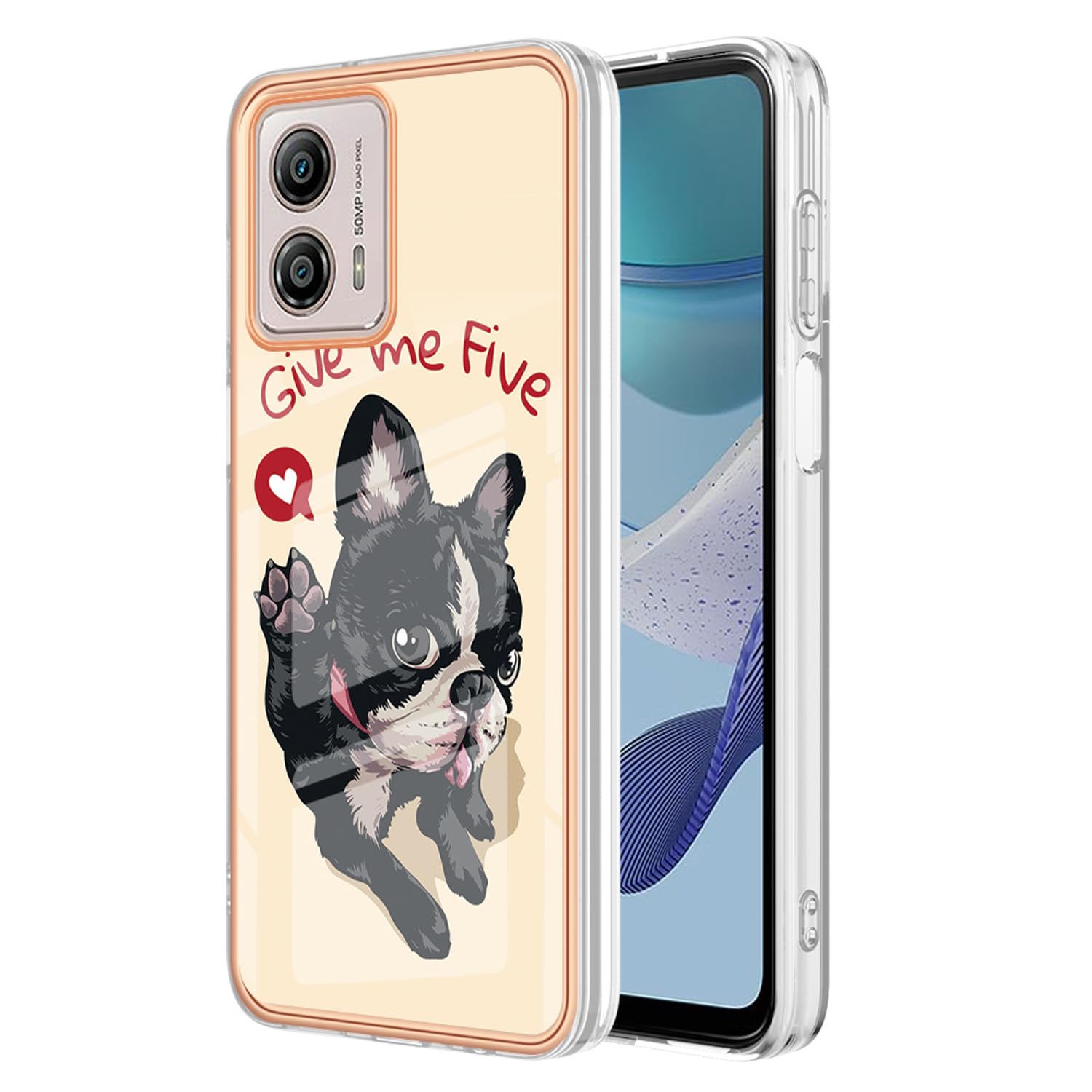 Tope Custodia In Pelle Per Otorola Oto G13 / Oto G23 (6.5" Inches - Foto 4