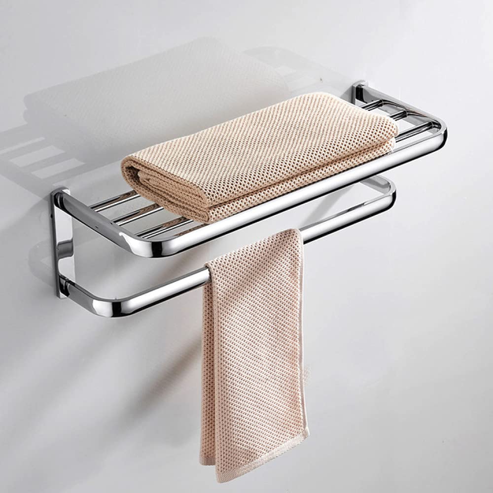 Porte-brosse de toilette chromé et étagère céramique haut de gamme