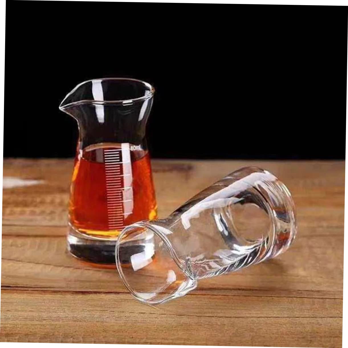 6pezzi Bicchieri Misuratori Spesso con Scala per Bar e Cucina per Vino Liquori e Bevande Perfetti per Misurare e Conservare Liquidi
