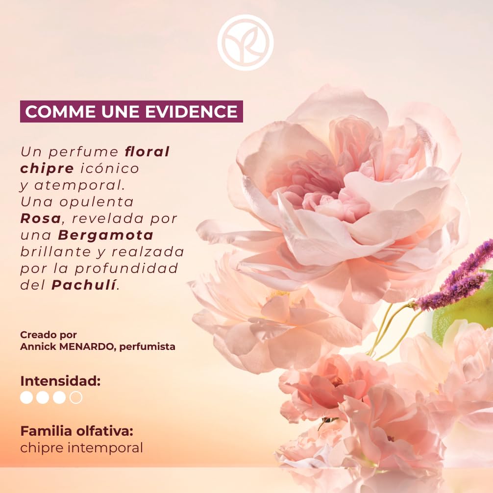 Yves Rocher Comme une Évidence Duftritual - Eau de Parfum 100 ml + Handcreme | Chypre-Blumen-Duft – Damaszener Rose, Bergamotte und Patchouli - Geschenkidee