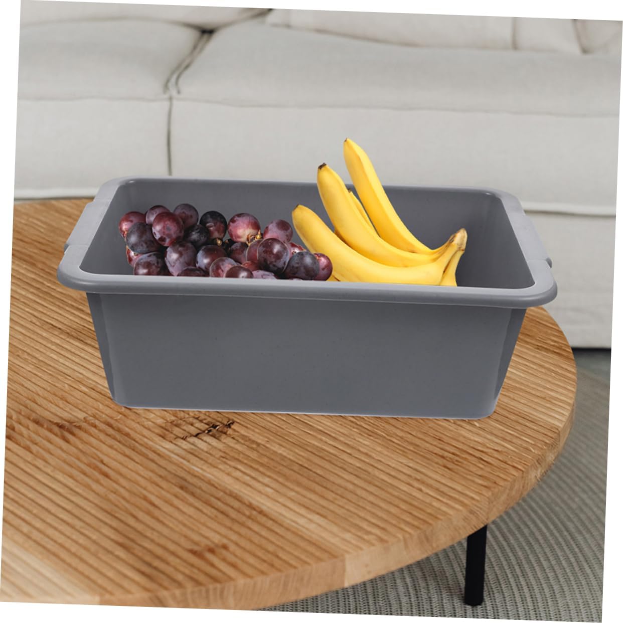 3pcs Commercial Bus Tub Storage Bin Plastic Rectangular Tub for Kitchen Garden