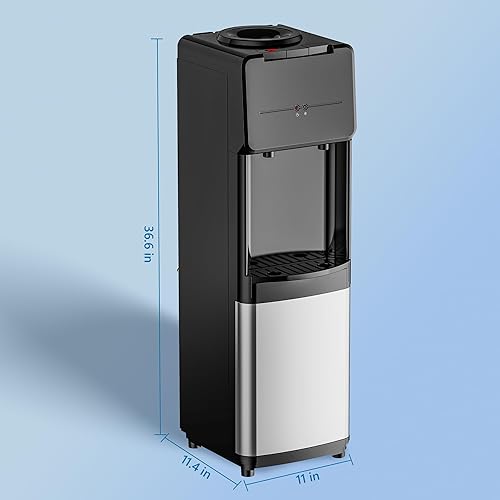 Miniatura 7 de Euhomy Dispensador de agua de carga superior, dispensador de agua fría y caliente para botellas de 3 o 5 galones, cerradura de seguridad para niños,