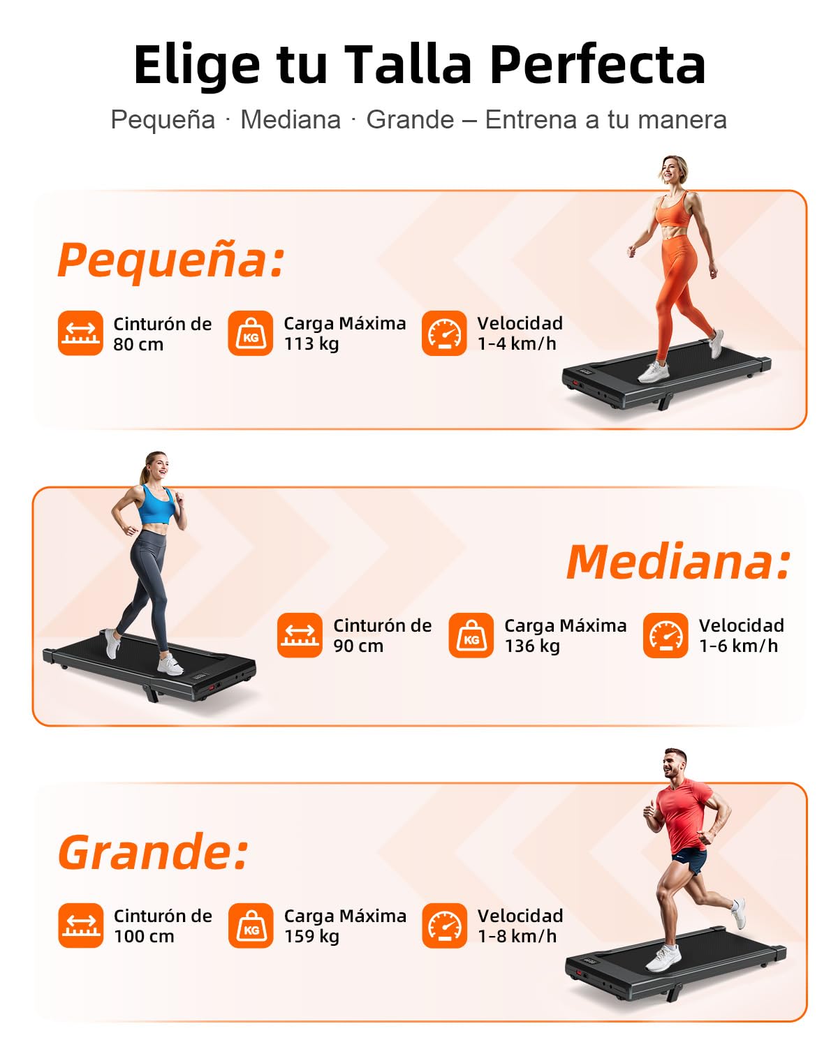 Copant Raceable Cinta de Correr para Oficina y Casa, Cinta de Andar 2,5 HP, Walking Pad Capacidad de Peso 136KG 159KG, Cinta Caminar Passadeira, Adecuado para Dispositivo Portatil Alta Tecnología