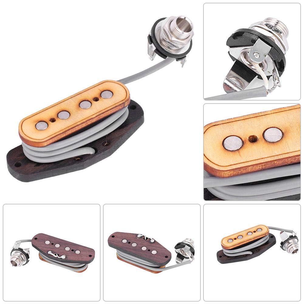 Micro pré-câblé avec prise d'entrée, pick-up pièces de rechange pour Cigar Box guitare à 4 cordes