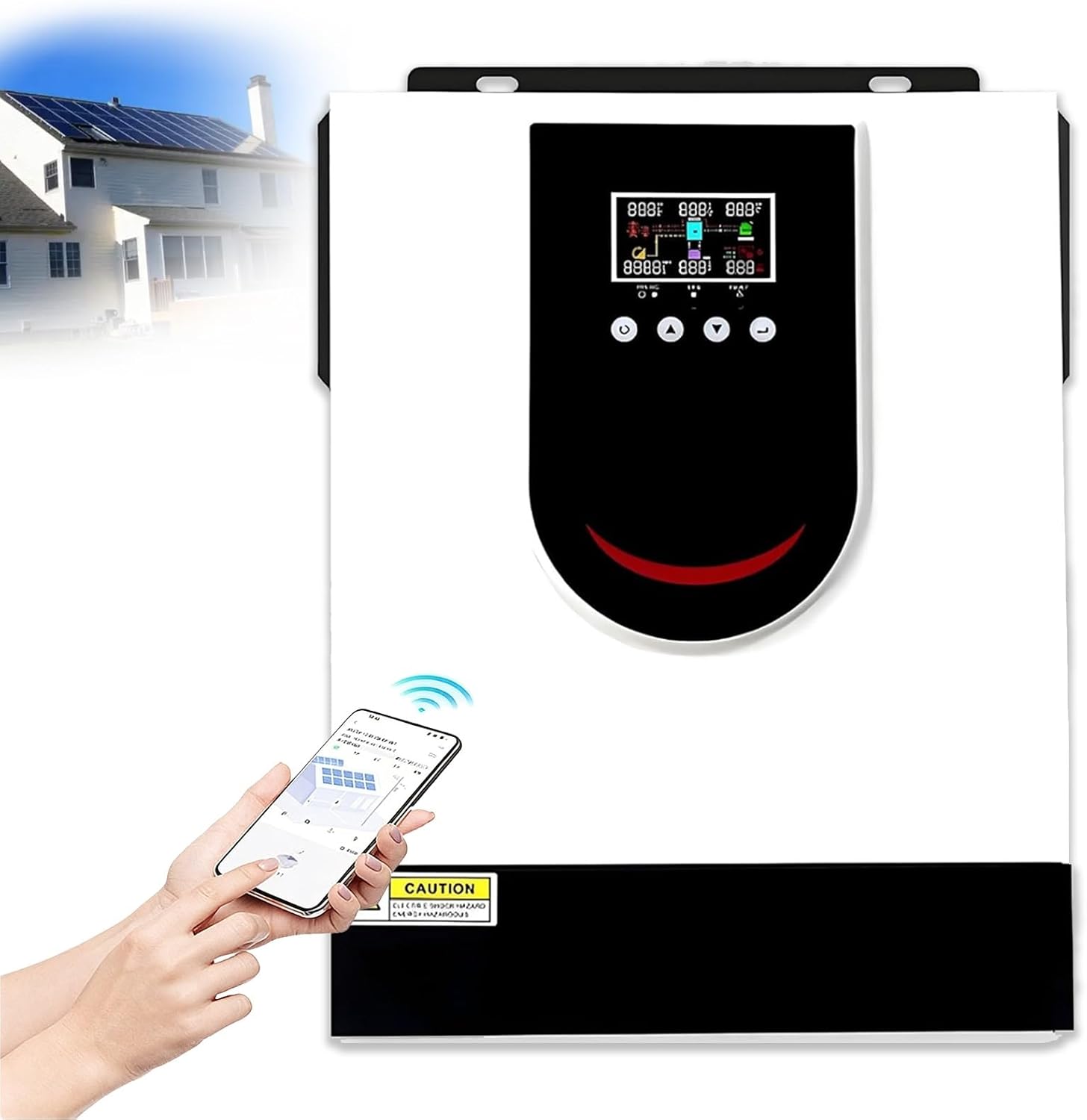 High-Efficiency 8.2KW Solar Hybrid Inverter with MPPT, DC 12/24/48V to AC 220V-240V, Pure Sine Wave Off-Grid Power Solution for Solar Systems