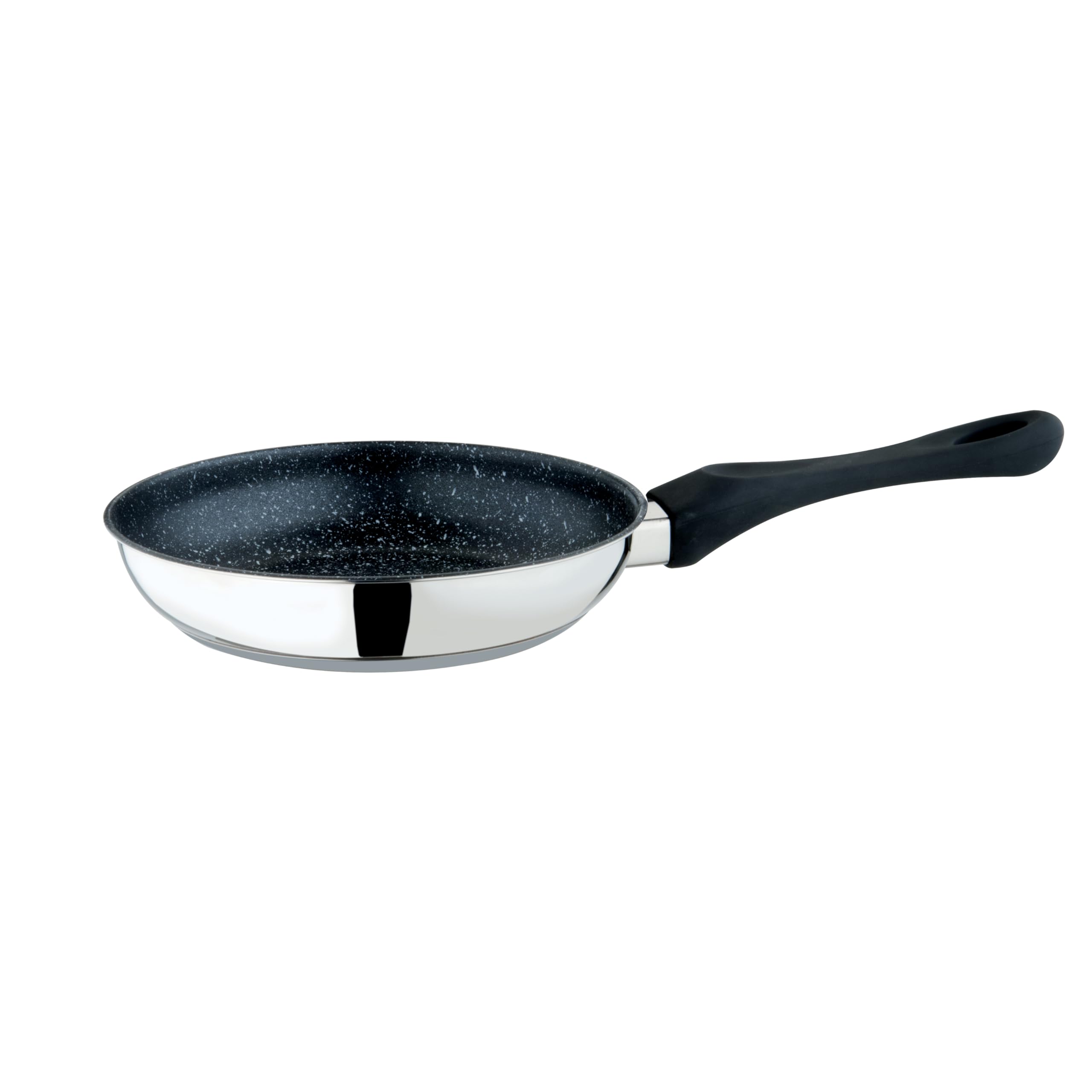 MEPRA Fantasia Pietra Padella, Nero, Ø 20 cm, Acciaio Inossidabile 18/​10