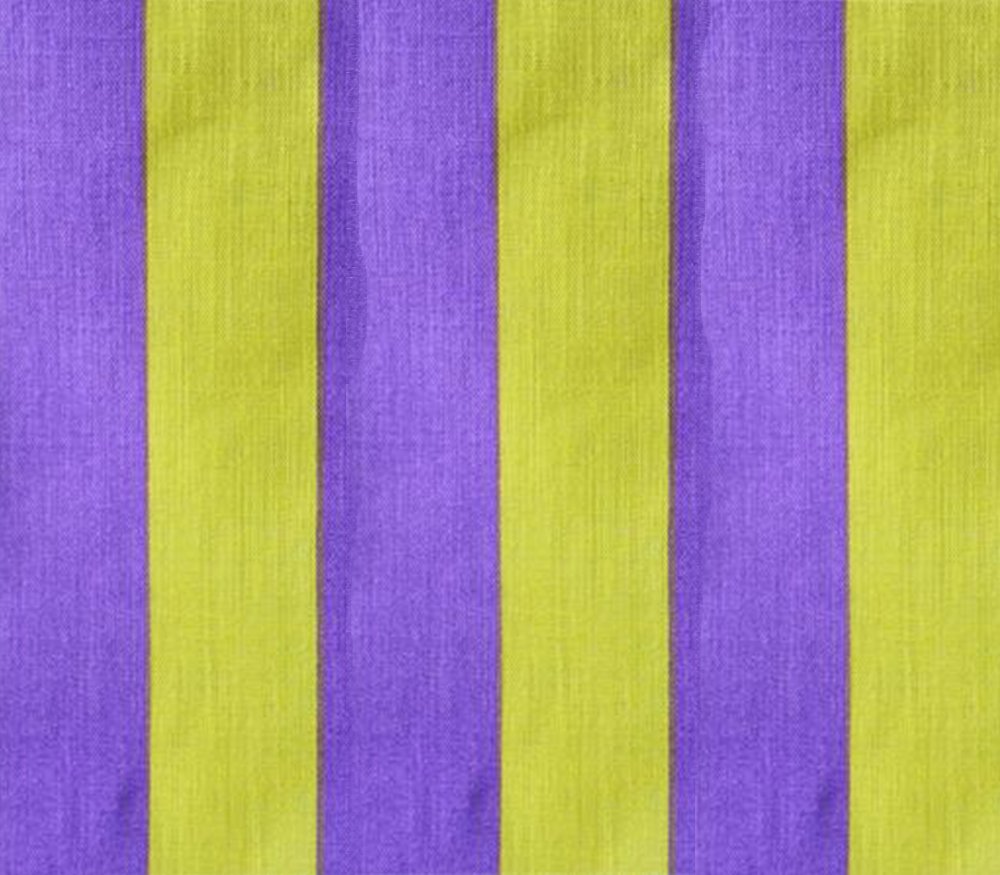 Amazon.com: Polycotton Fabric Printed Medium Stripes Yellow Purple 