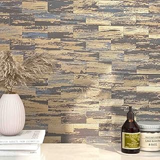 VAOVI Stick on Tiles Kitchen Tile Stickers Self Adhesive Backsplash Bathroom Shower Wall Panels Waterproof Metallic Subway 30x30cm(Gold,1tile)