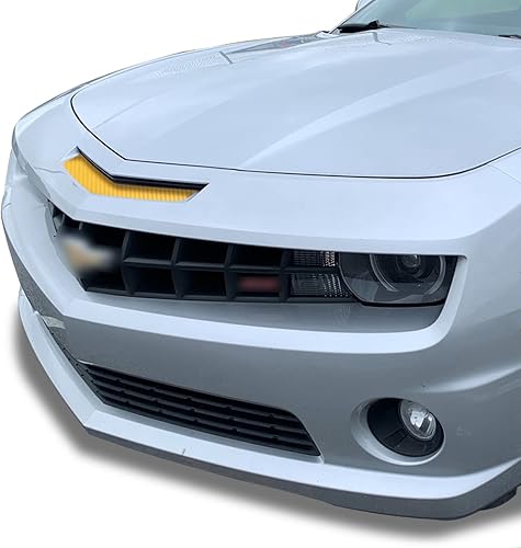 Miniatura 7 de Calcomanía de vinilo para parachoques de nariz delantera, compatible con Camaro SS 2010 2011 2012 2013 - Fibra de carbono verde