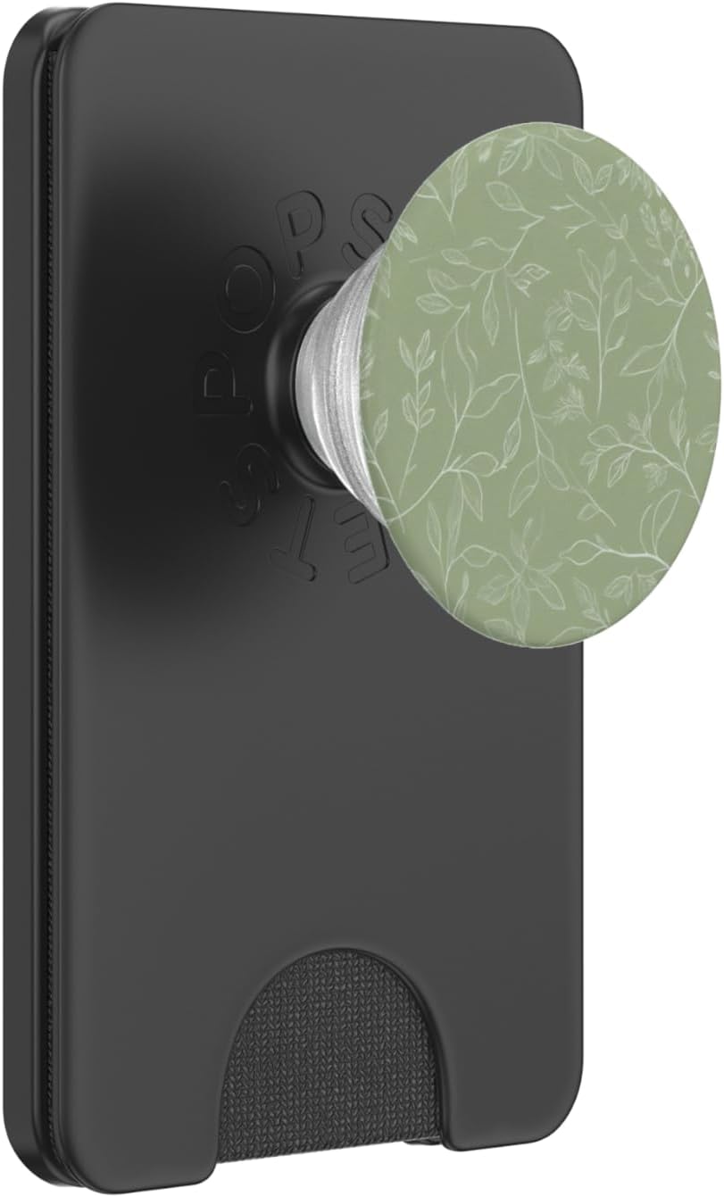 Sage Garden Green Leaf Floral PopSockets PopGrip for MagSafe