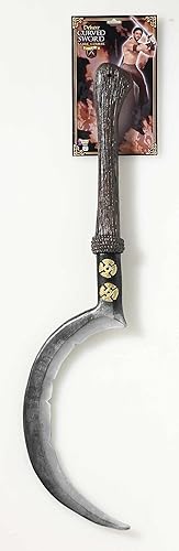 Forum Novelties Medieval Curved Sword- talla única Marrón