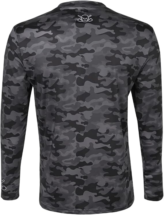Tattoo Golf Camo/Black Golf Undershirt Long Sleeve in Medium