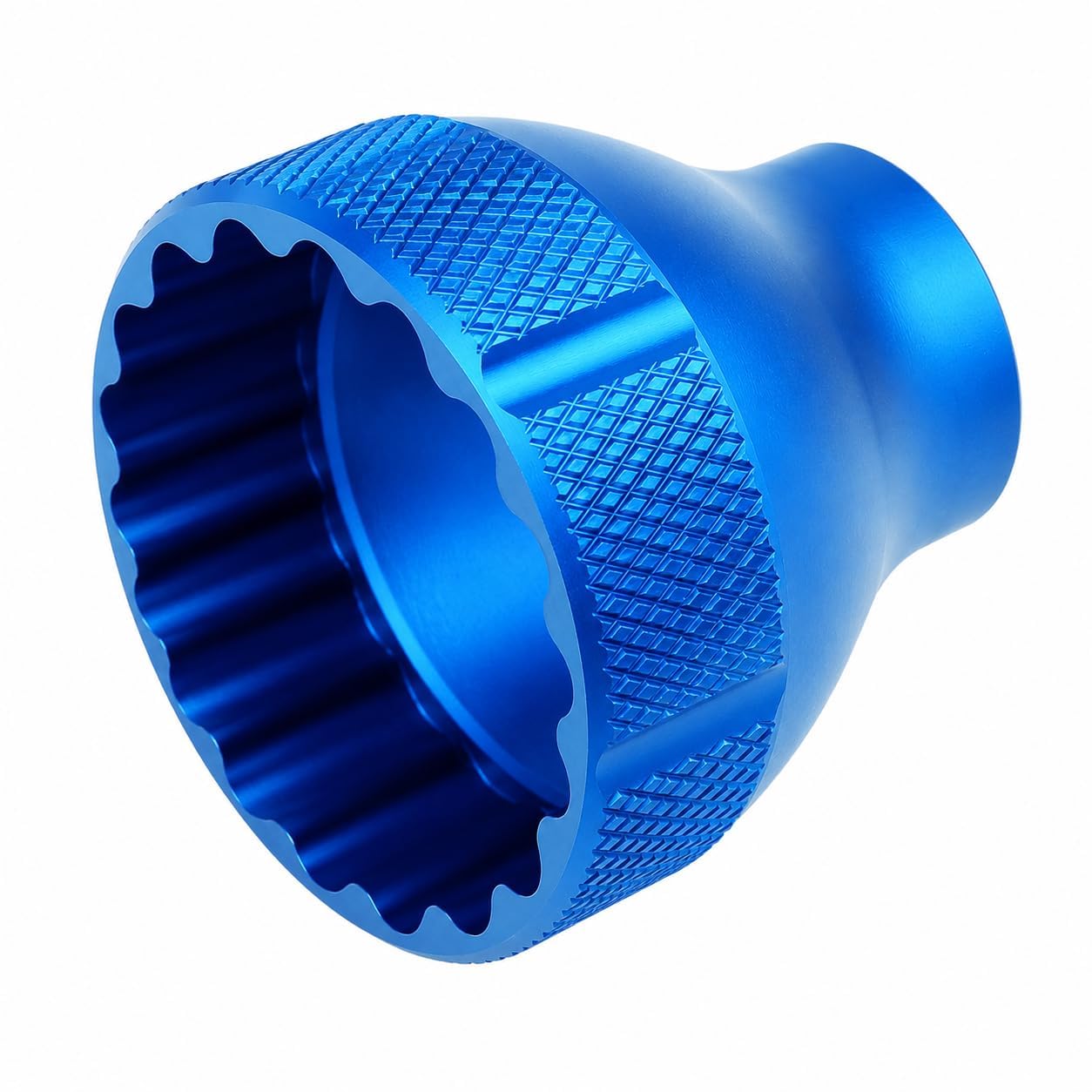 Tevora Bottom Bracket Removal Tool, 16 Notch 44mm Aluminium Alloy Bike Bottom Bracket Socket with 3/8 Inch Drive for Bicycle Repair, MTB and Road Bike Maintenance