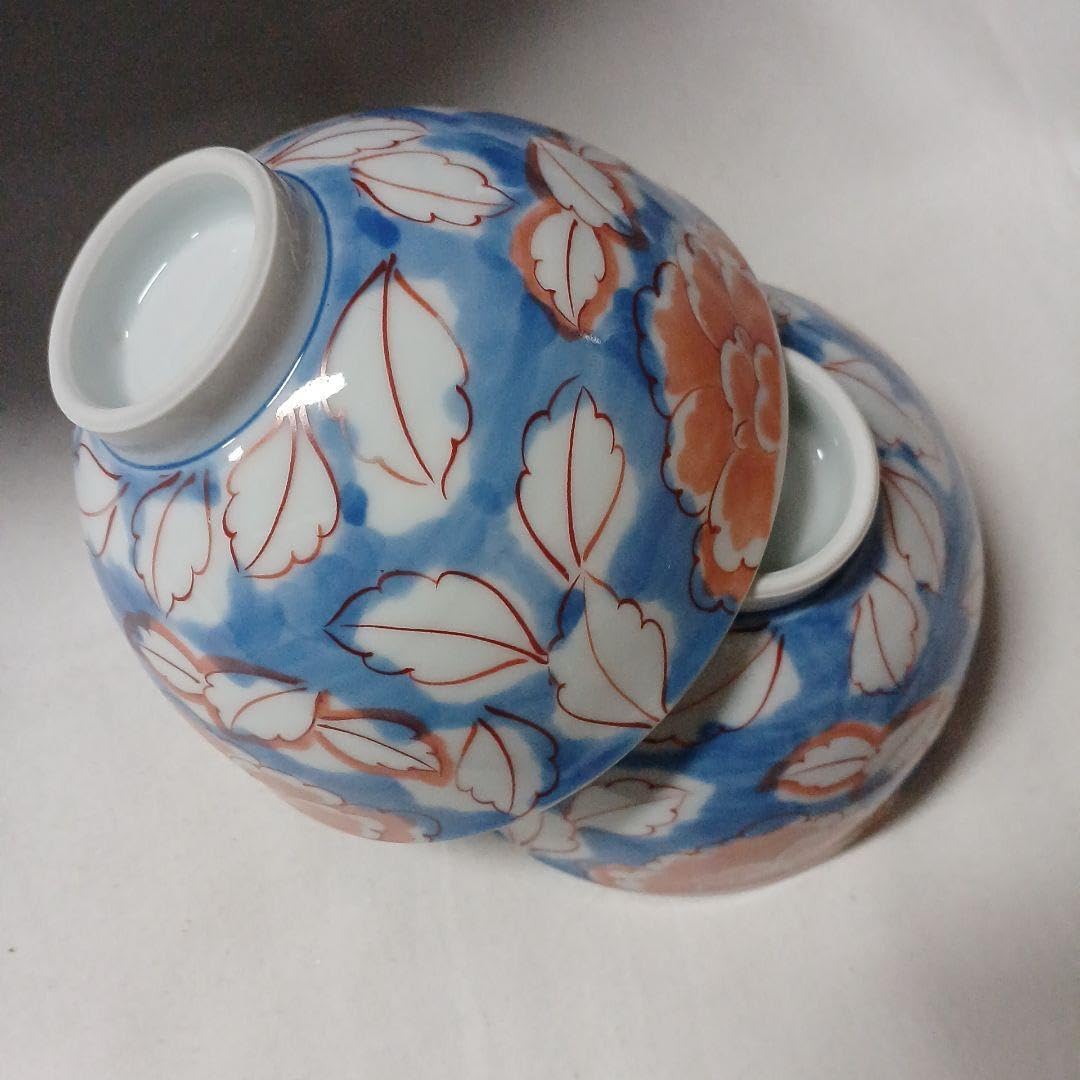 有田焼 幸楽窯 花柄 茶碗 5点 柄違い