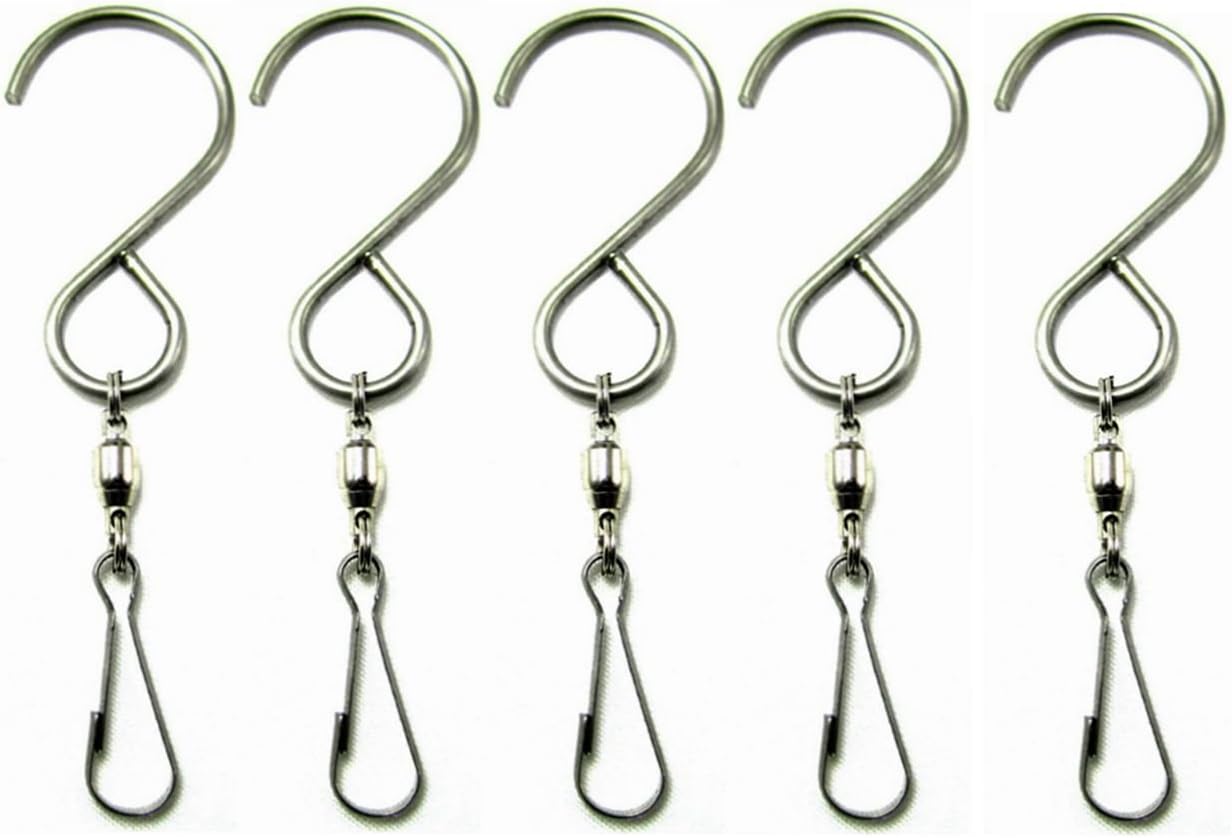 SUNREEK™Smooth Spinning Swivel Hooks Clips for Hanging Wind Spinners