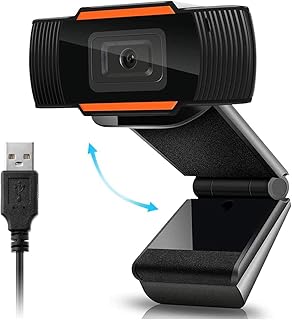 كاميرا ويب HD 1080P مع ميكروفون، USB (2.0/3.0) كاميرا كمبيوتر للبث المباشر، زاوية واسعة 110 درجة 30 إطار في الثانية للابتوب والكمبيوتر المكتبي والمؤتمرات ومحادثات الفيديو