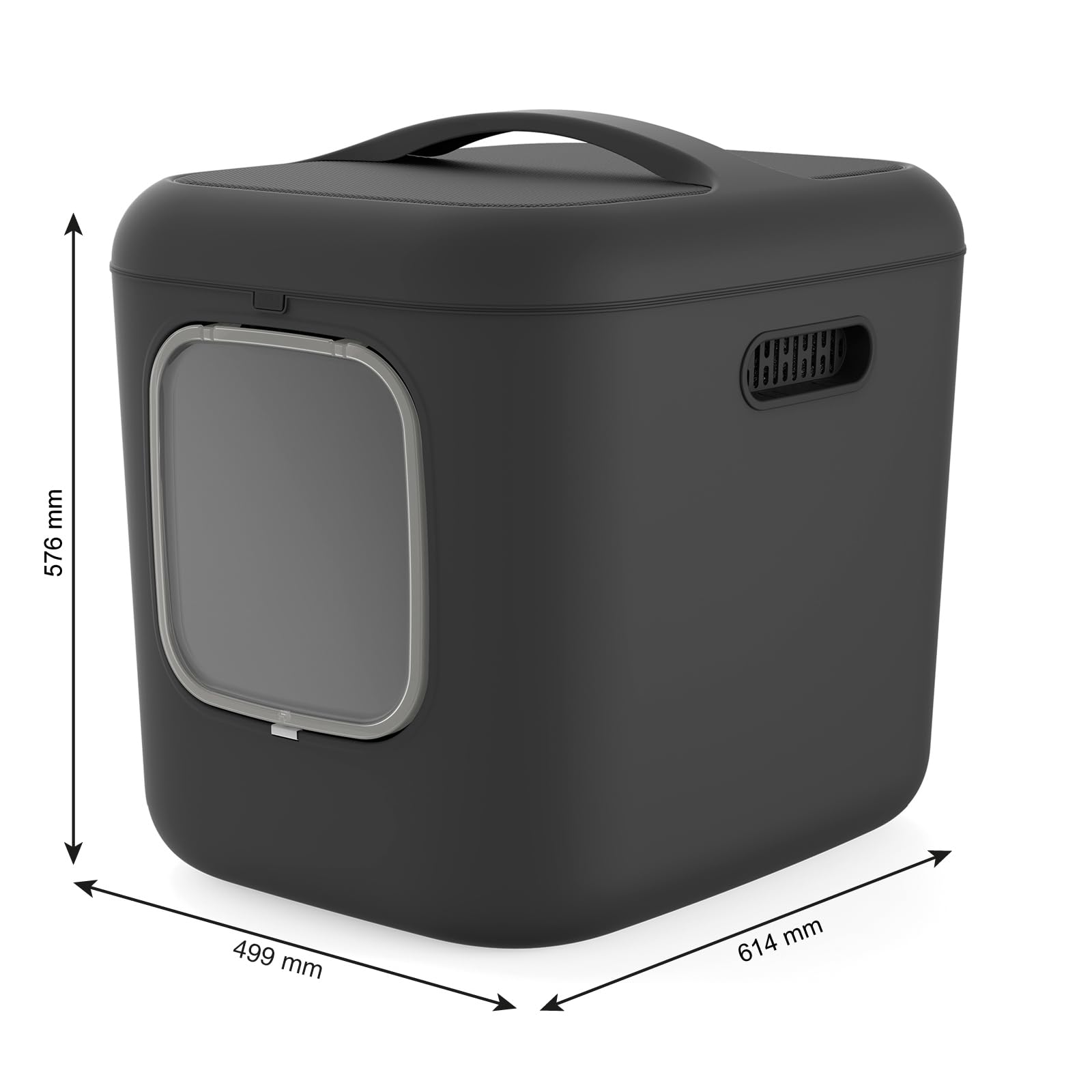 Rotho Biala XL - Caja de arena para gatos, color antracita